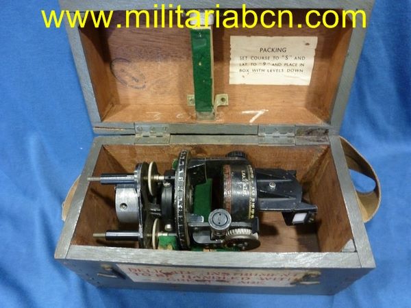 Astro Compass MkII de la RAF Royal Air Force. 2ª Guerra Mundial. Con caja de origen.