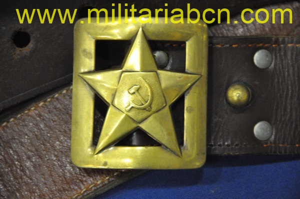 URSS Unión Soviética. Cinturón de General del Ejército Soviético. Año 1970. Marcado.