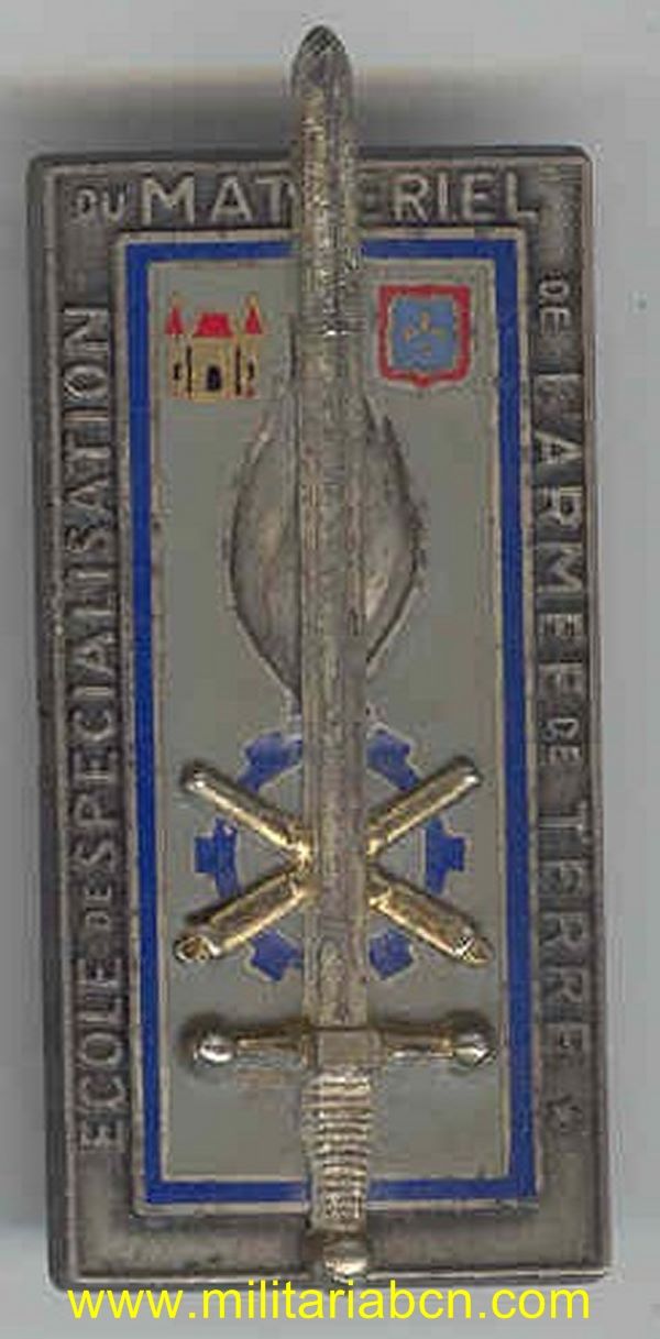 Insignia. Ecole de Specialisation de Materiel de l'Armée de Terre. Delsart G2514.