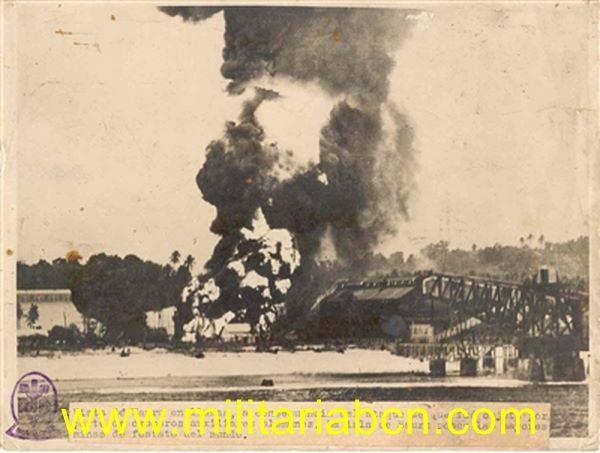 Fotografía Alemana de Prensa original de la Segunda Guerra Mundial. Tamaño aproximado 18 x 24 cm. Nº 101