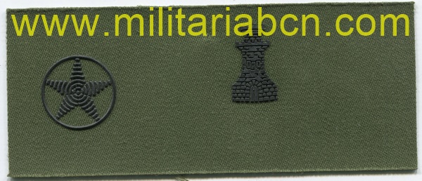 España. Divisa o graduación del Ejército. Ingenieros. Subteniente.