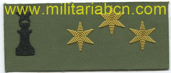 España. Divisa o graduación del Ejército. Ingenieros. Capitán