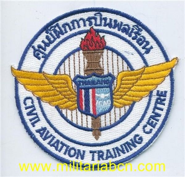 Tailandia. Insignia de la Civil Aviation Training Centre