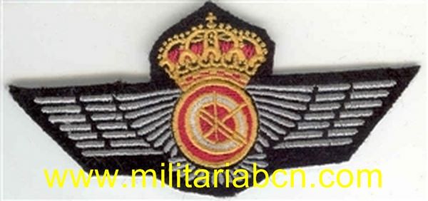 Rokiski de Aviación. Bordado plano. Especialidad.