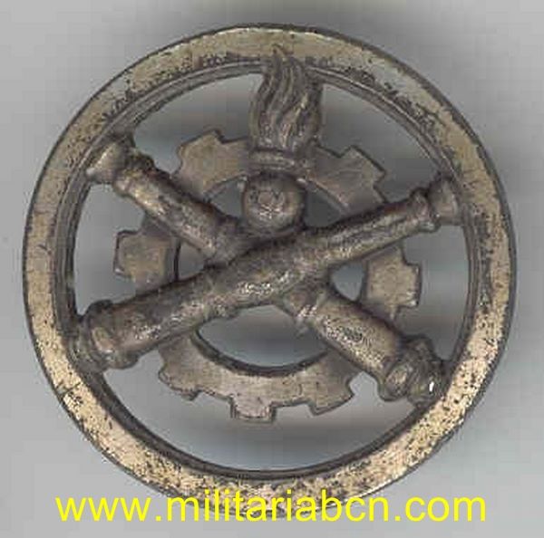 Insignia de boina. Material
