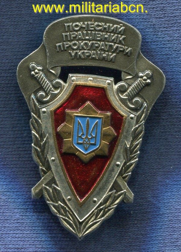 Ucrania.  Placa de la Policía