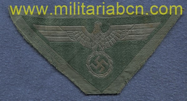 Insignia de pecho en tela de tropa de la Wehrmacht.  Original.  Bevo.