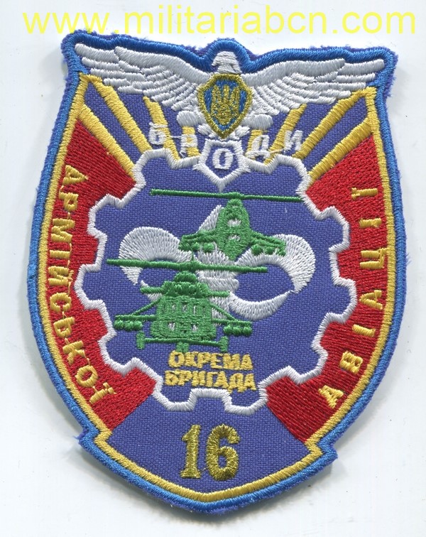 Guerra del Donbass. Ucrania.  Parche de la Aviación del Ejército.  Helicópteros.  16 Brigada. M3