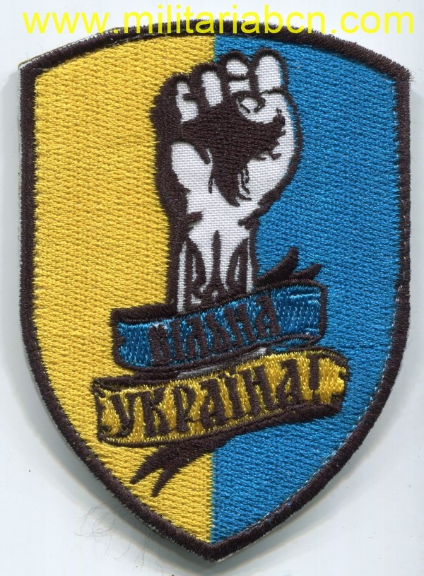 Guerra del Donbass. Ucrania. Parche de Milicia Nacionalista. M2