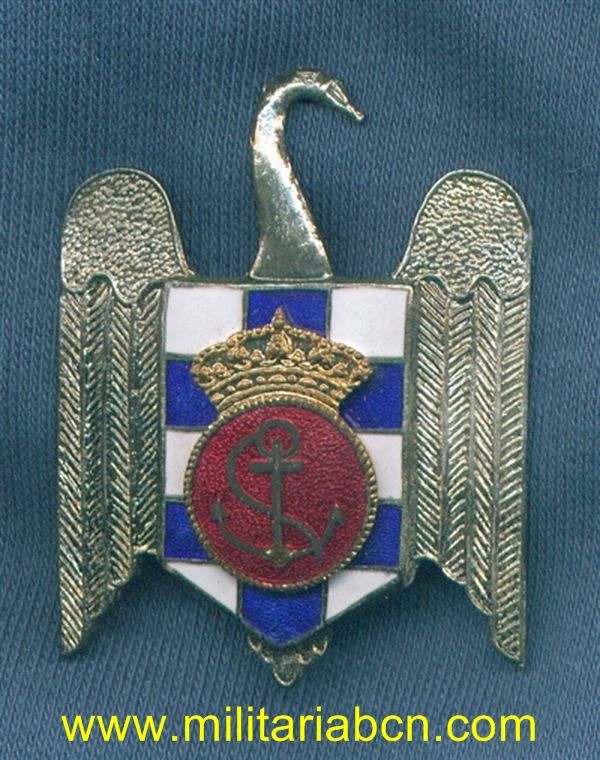 Placa de las Milicias Navales. Modelo 1977. Esmaltada