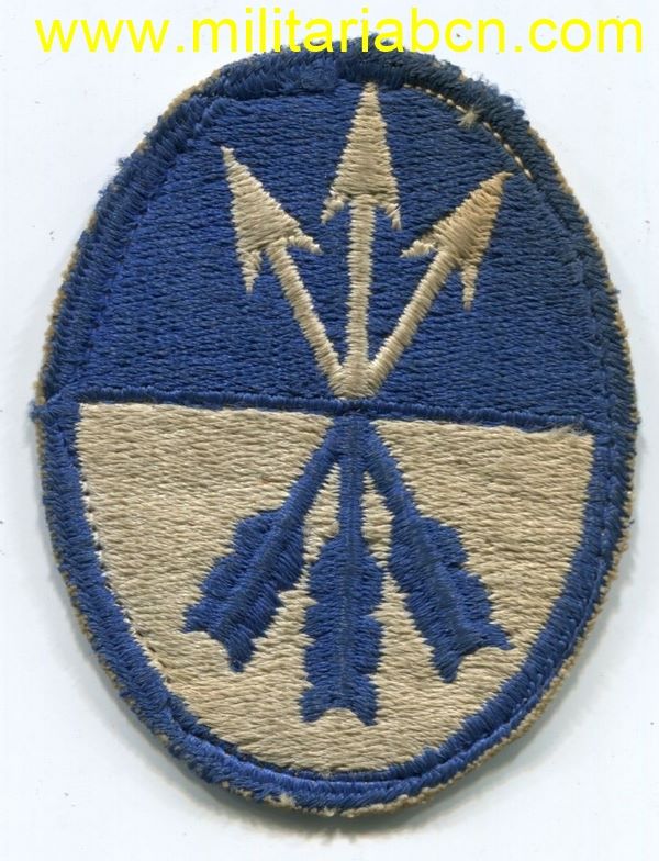 Estados Unidos.  Parche original de la 2ª Guerra Mundial.  23rd Army Corps.
