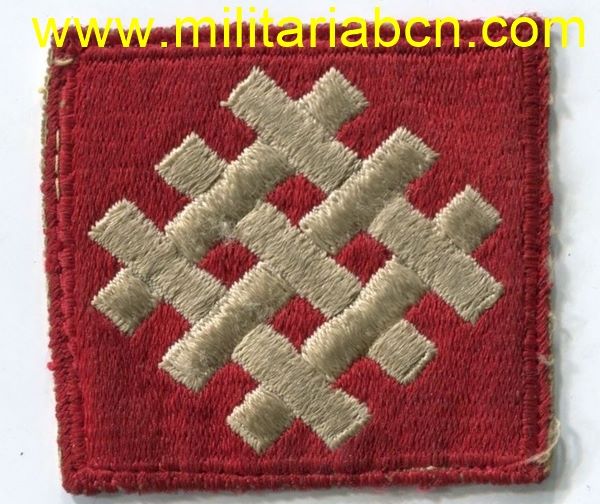 Estados Unidos.  Parche original de la 2ª Guerra Mundial.  6th Army Group.