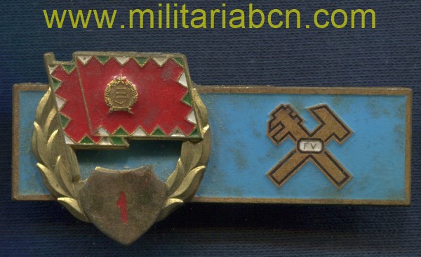 República Popular de Hungría. Insignia de especialista de Mecánico. 1r grado.